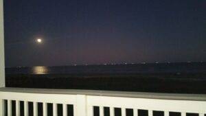 The moon over the Gulf